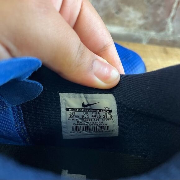 Nike Free Trainer 5.0 V6 Game Black &amp; Blue Sz 11.5 (719922-470) - Picture 8 of 11